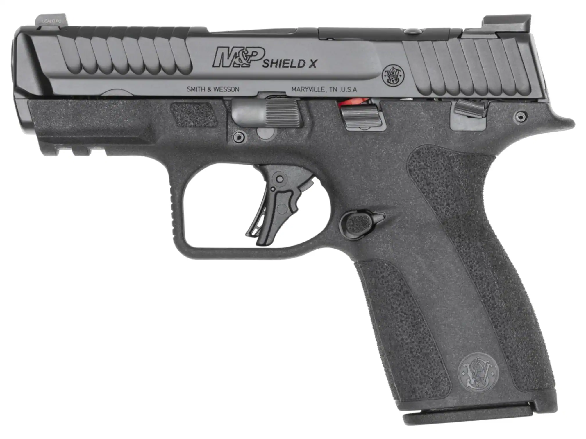 s&w shield x left side