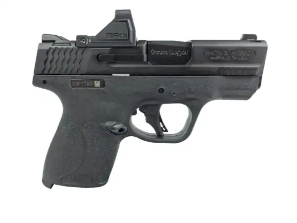 s&w m&p shield plus with viridian rfx11 right side