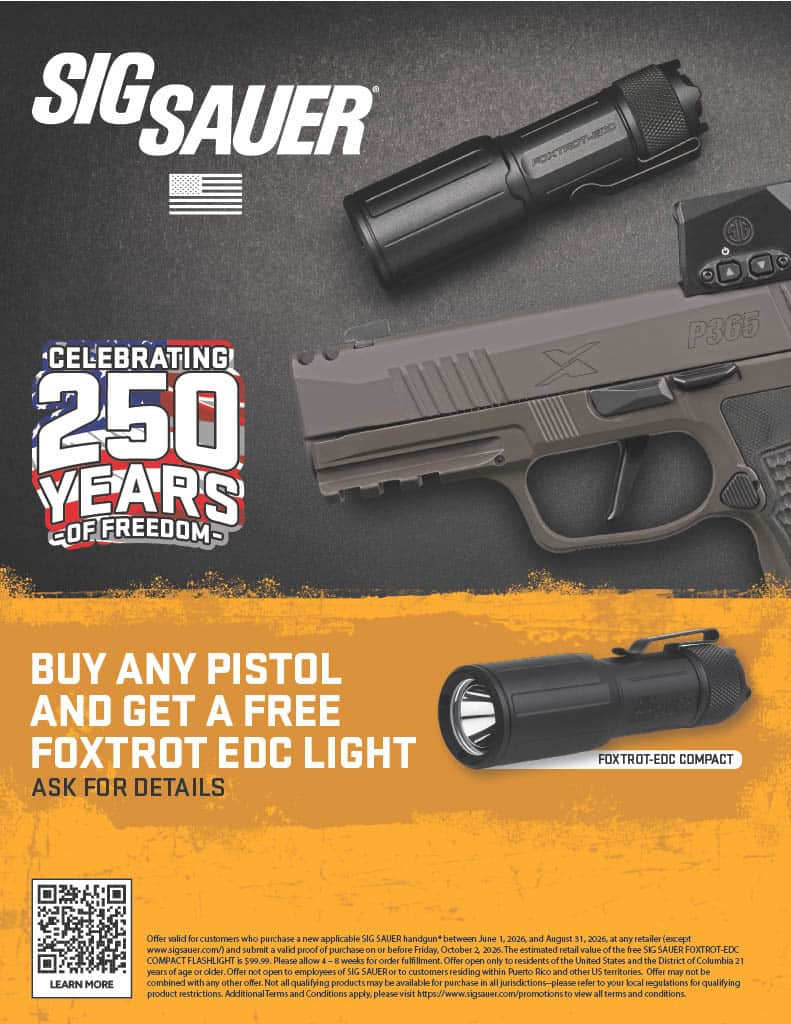 Sig Sauer Free Flashlight Promo